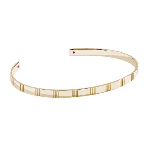 Etched Cuff in Gold