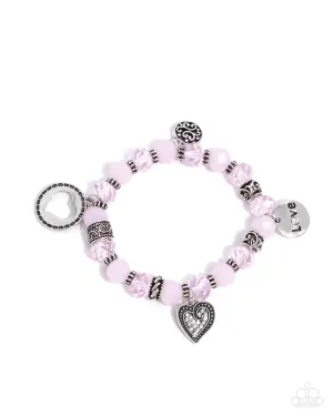Filigree Finesse - Pink Bracelet - Paparazzi Accessories