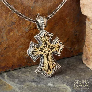 Filigree Flared Cross