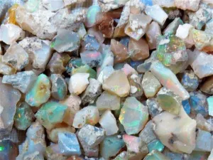 Fire Opal, Raw - Bottles 5 grams