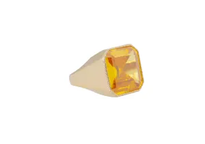 Gem Signet Ring Yellow