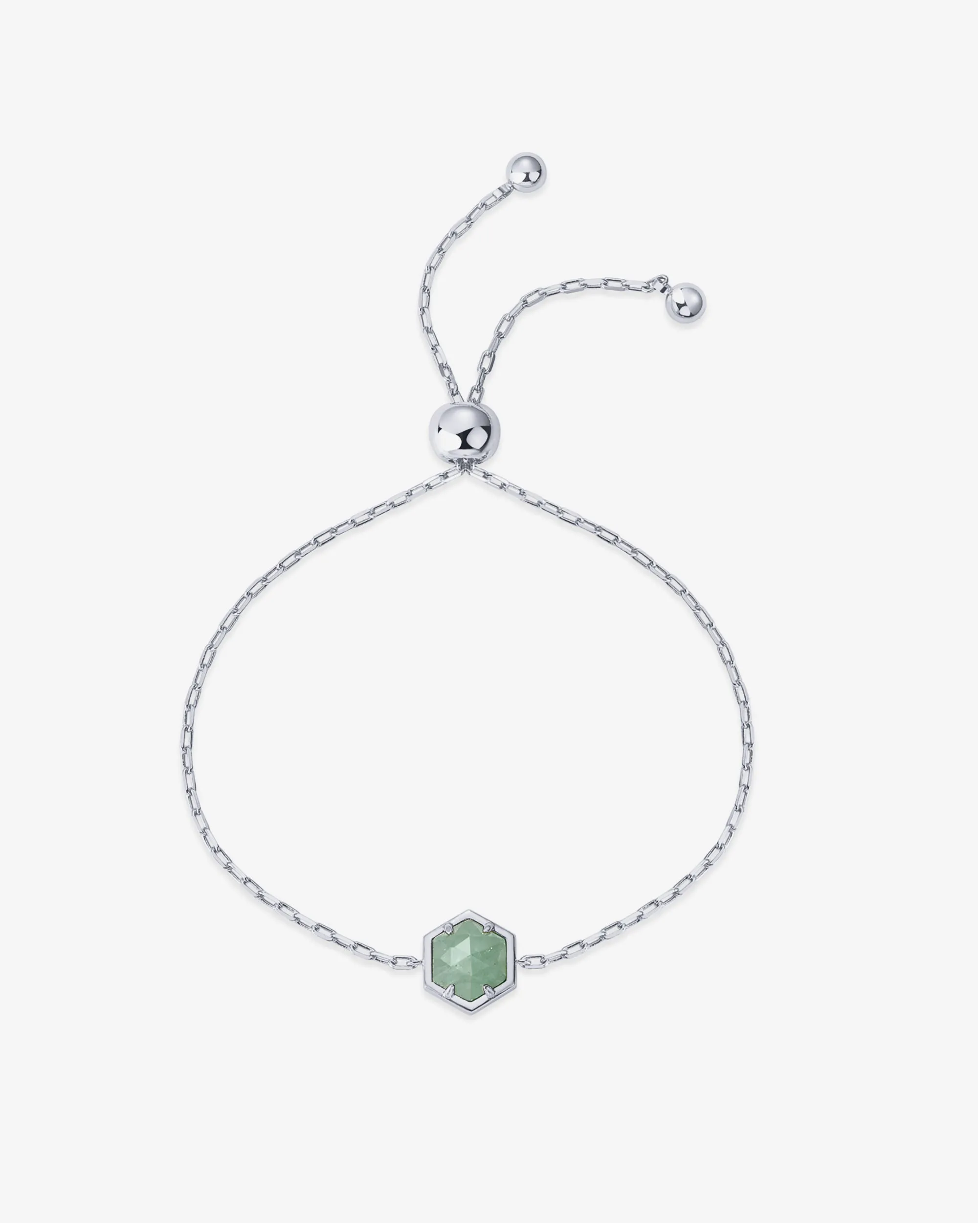 Gemstone Hexagon Bracelet