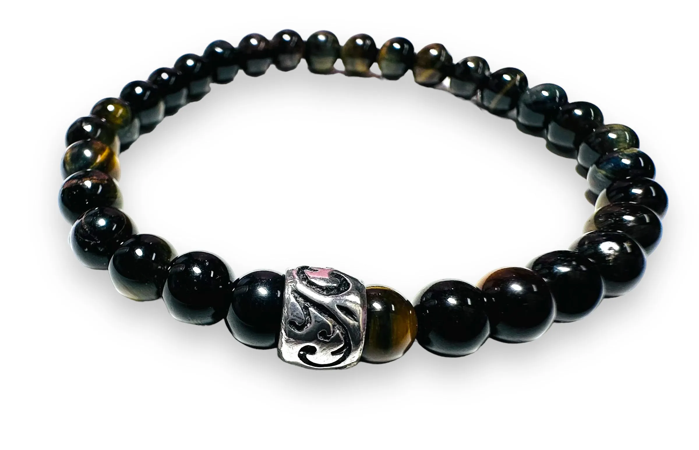 Gemstone Stretch Bracelet-Labradorite, agate, Calcite, Chalcedon