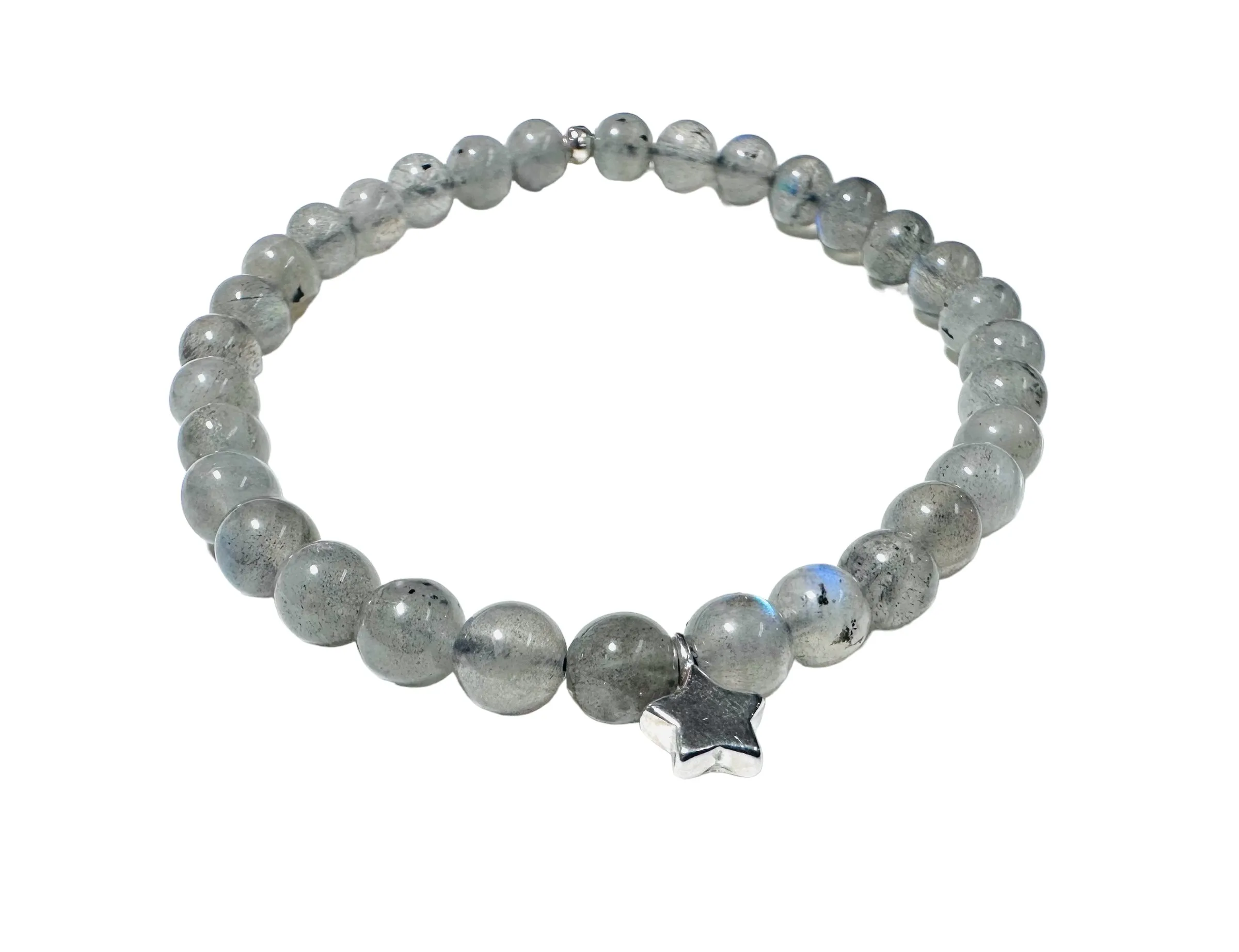 Gemstone Stretch Bracelet-Labradorite, agate, Calcite, Chalcedon