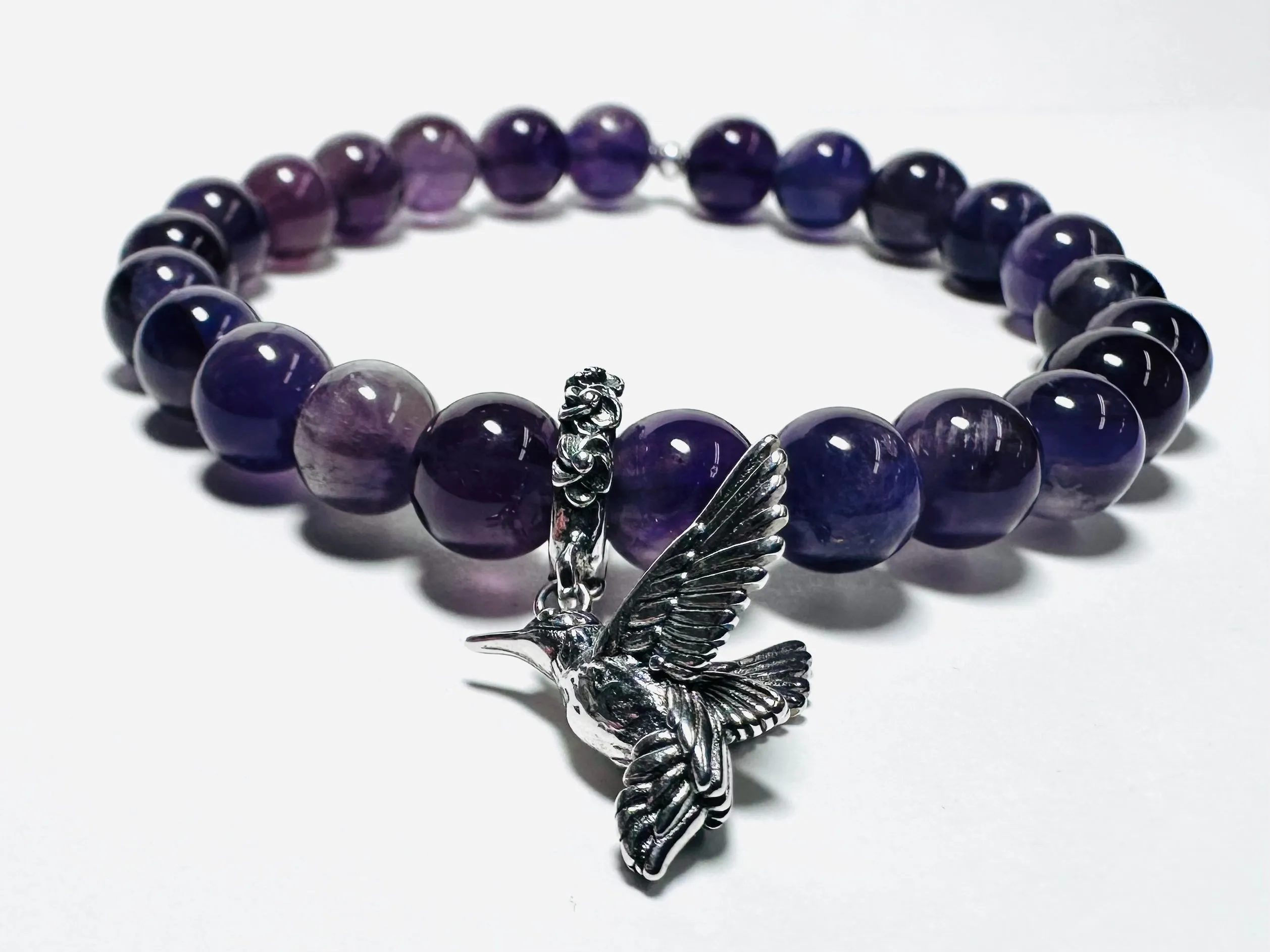 Gemstone Stretch Bracelet-Labradorite, agate, Calcite, Chalcedon