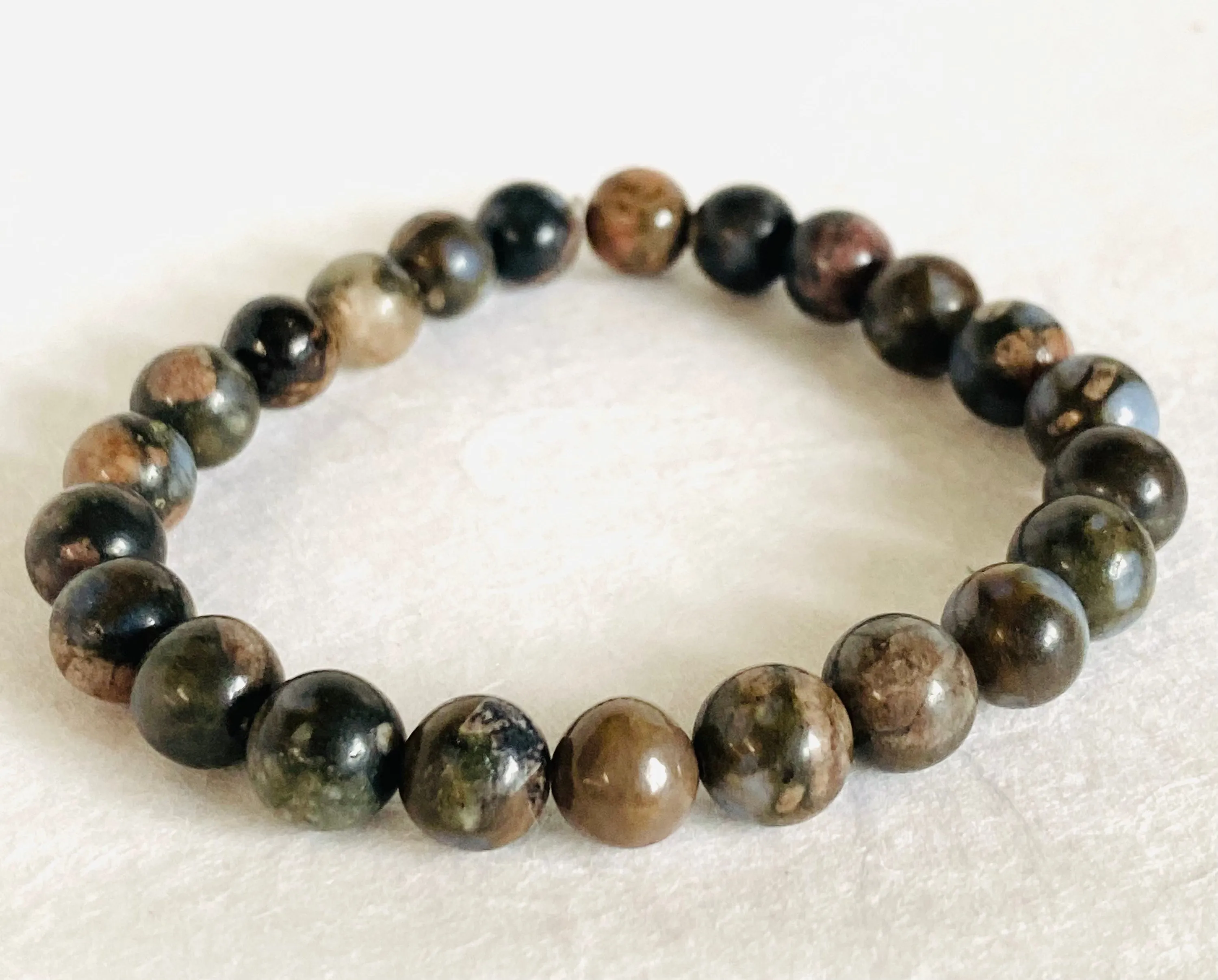 Gemstone Stretch Bracelet-Labradorite, agate, Calcite, Chalcedon