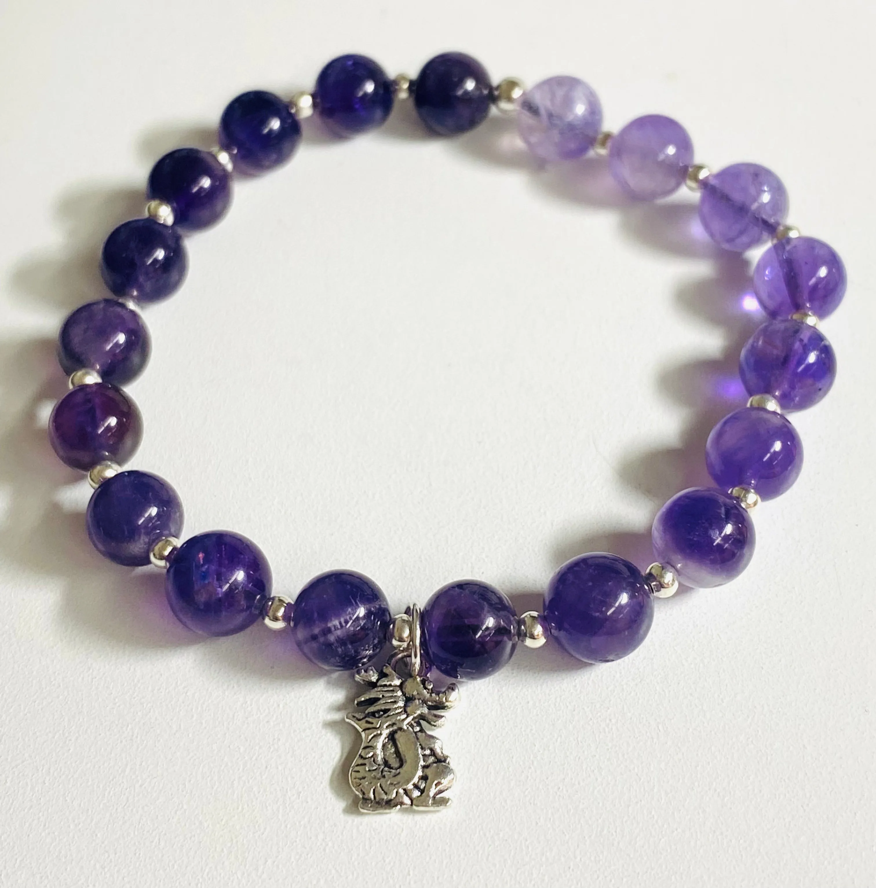 Gemstone Stretch Bracelet-Labradorite, agate, Calcite, Chalcedon