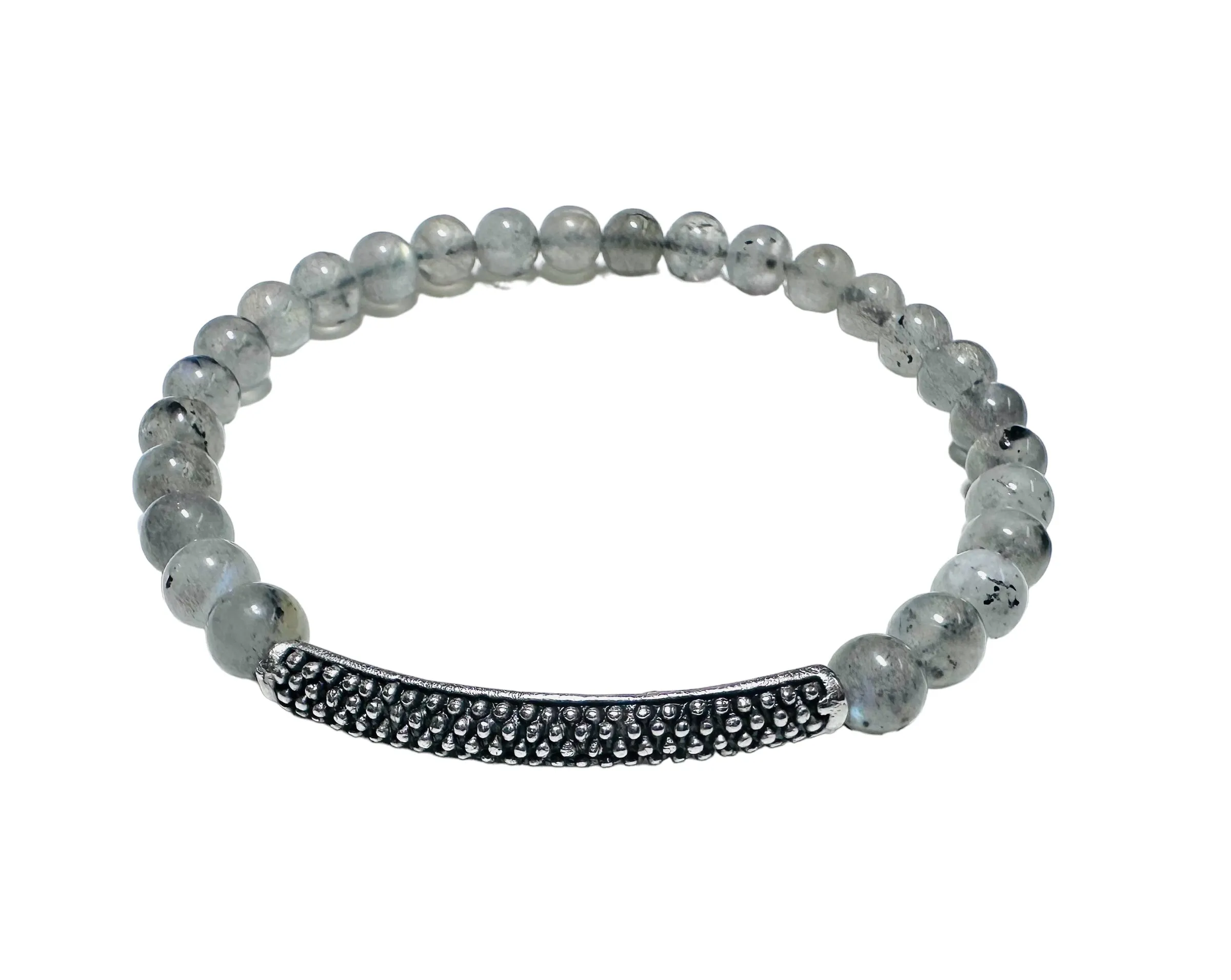 Gemstone Stretch Bracelet-Labradorite, agate, Calcite, Chalcedon
