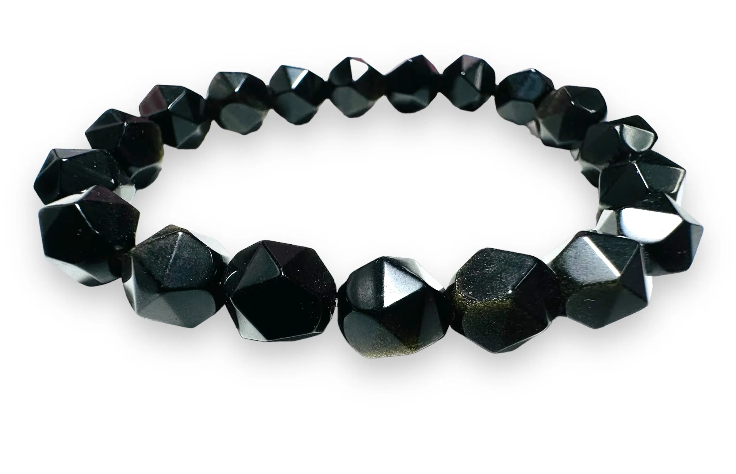 Gemstone Stretch Bracelet-Labradorite, agate, Calcite, Chalcedon