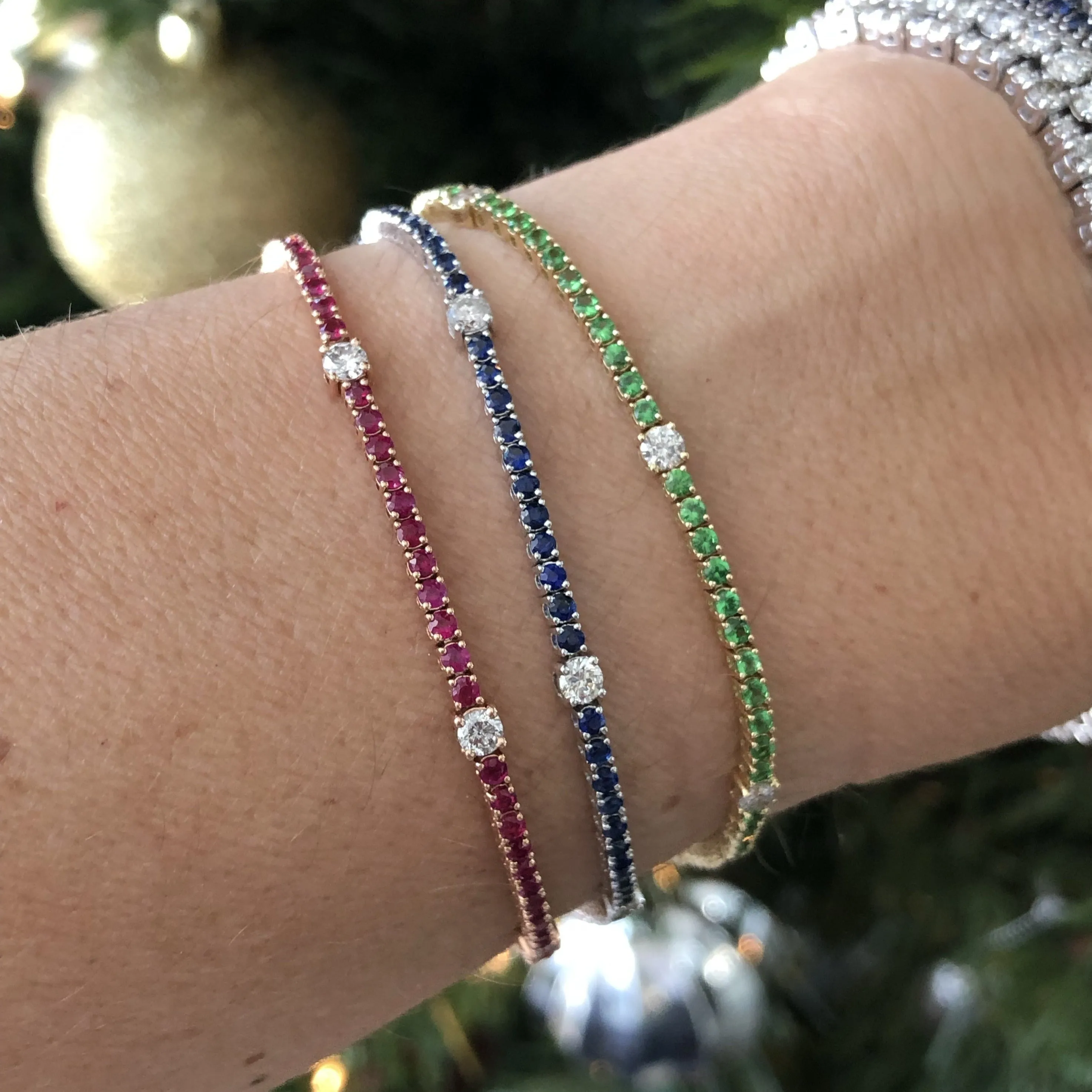 Gemstone Tennis Bracelet