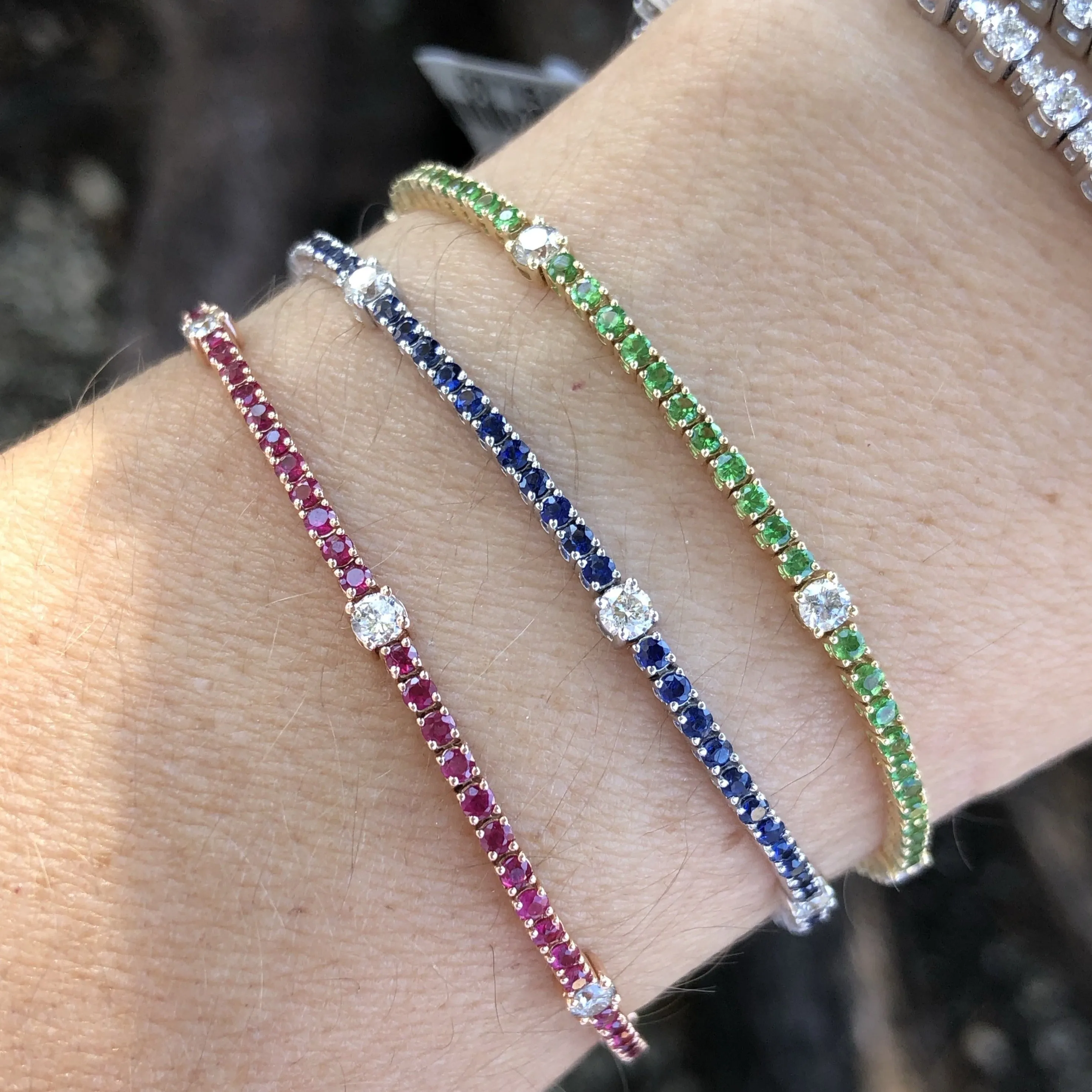 Gemstone Tennis Bracelet