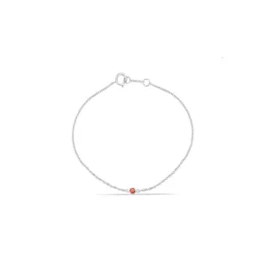 Gold Bracelet With Ruby Stone