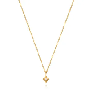 Gold Star Kyoto Opal Pendant Necklace