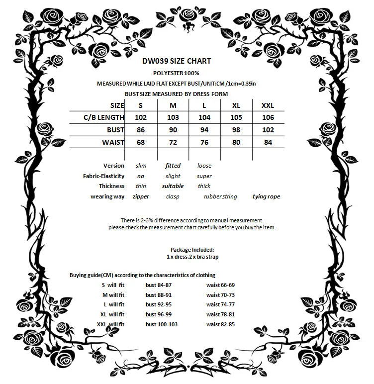 gothic noble cocktail dress no petticoat included - DW039