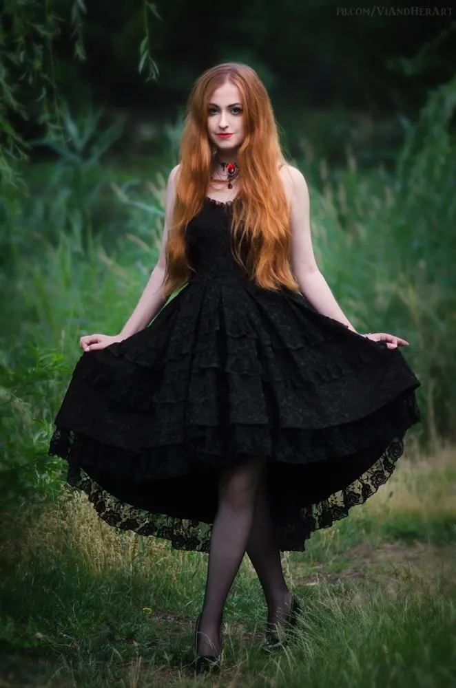 gothic noble cocktail dress no petticoat included - DW039
