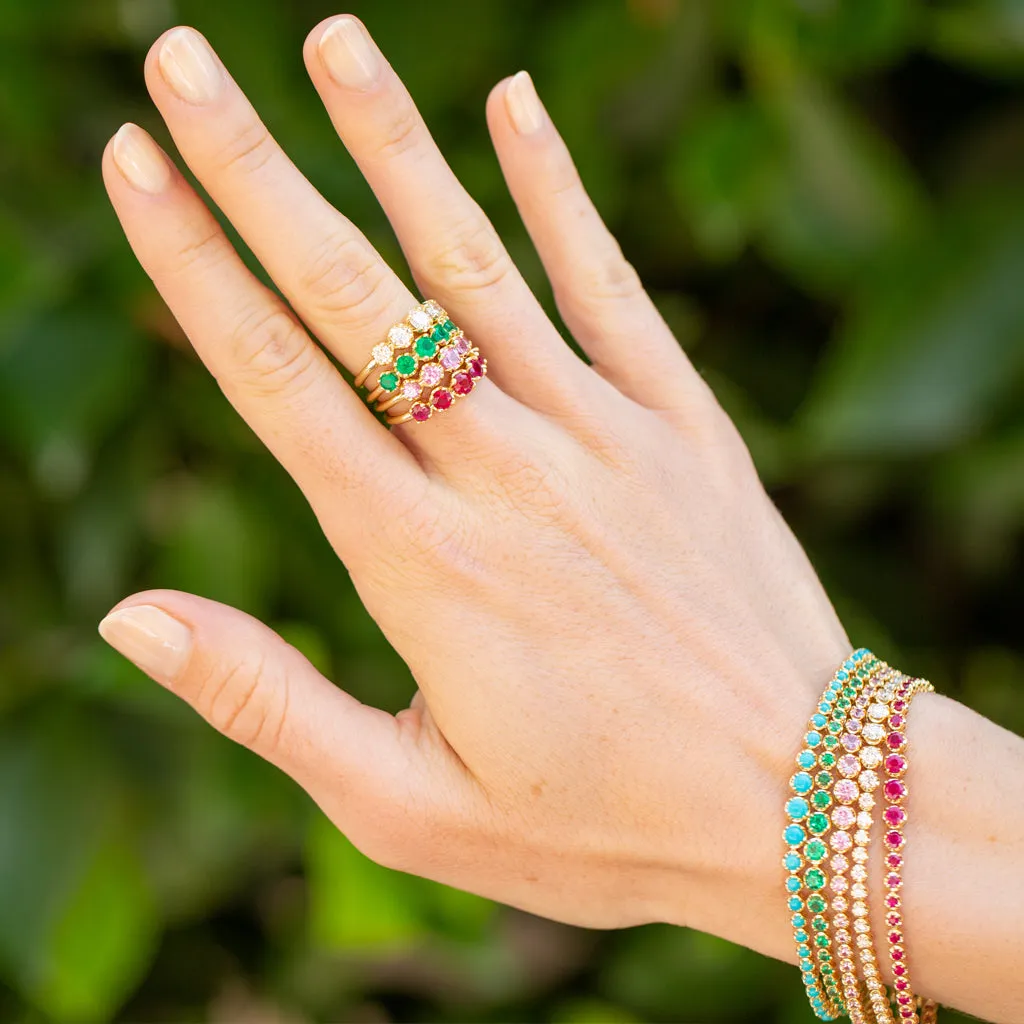 Graduated Ruby Tennis Bracelet