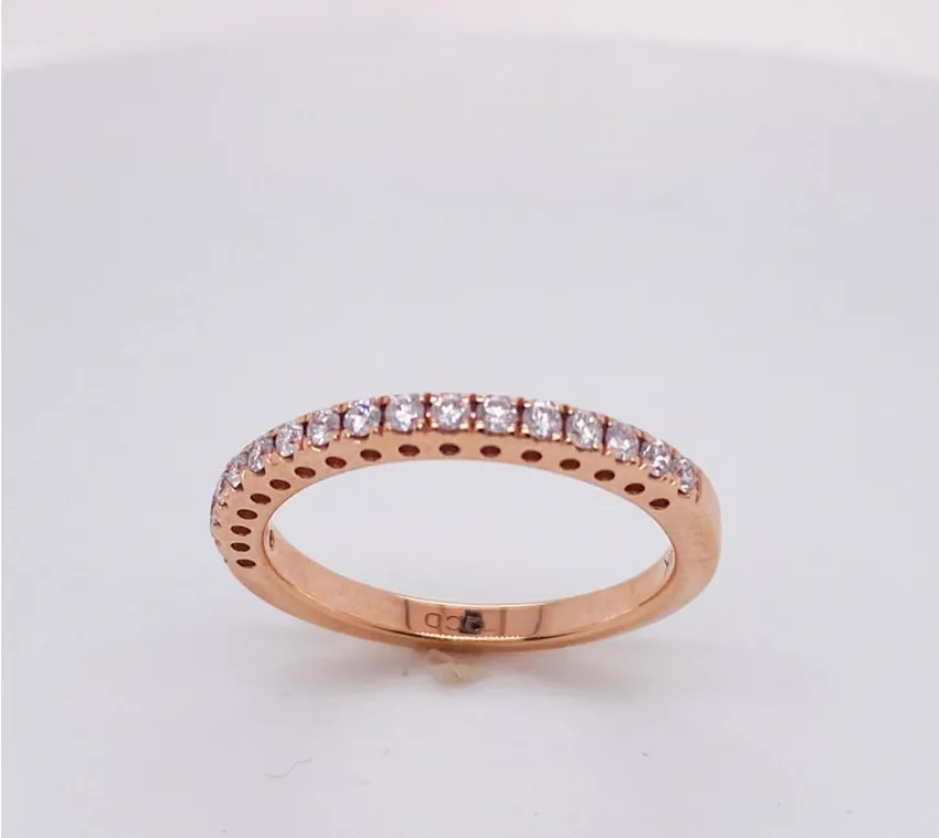Half Eternity Diamond Stackable Ring