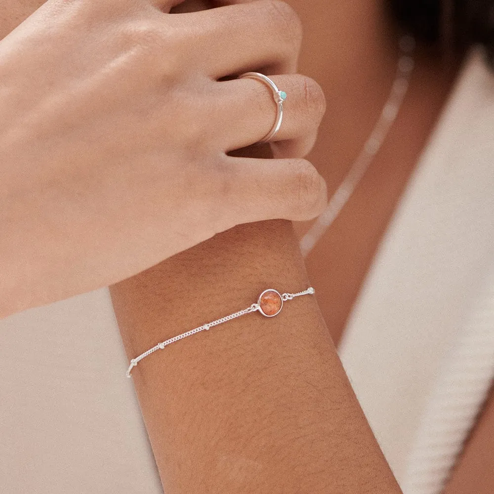 Healing Stone Bracelet Sterling Silver