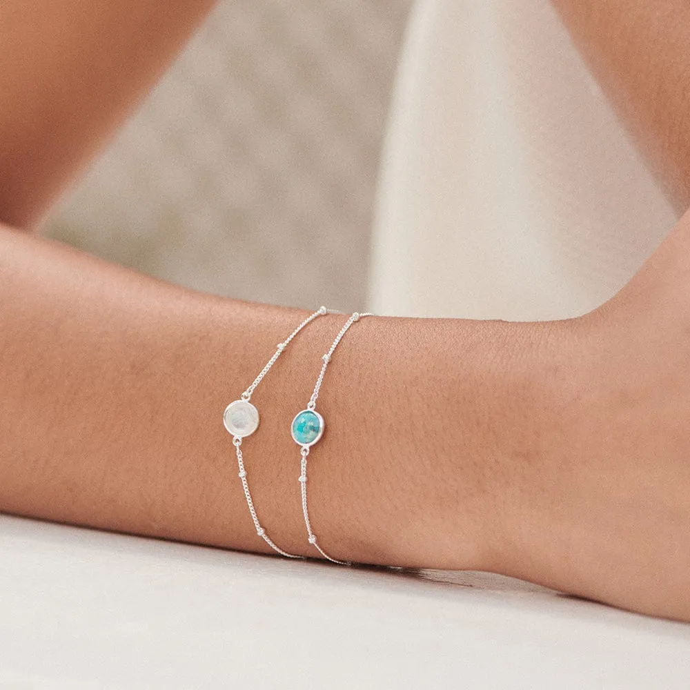 Healing Stone Bracelet Sterling Silver