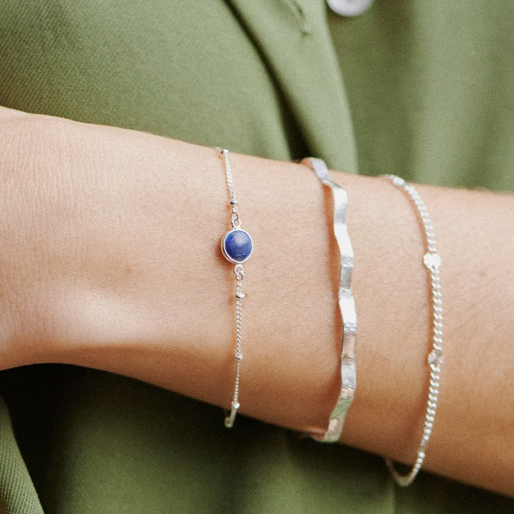 Healing Stone Bracelet Sterling Silver
