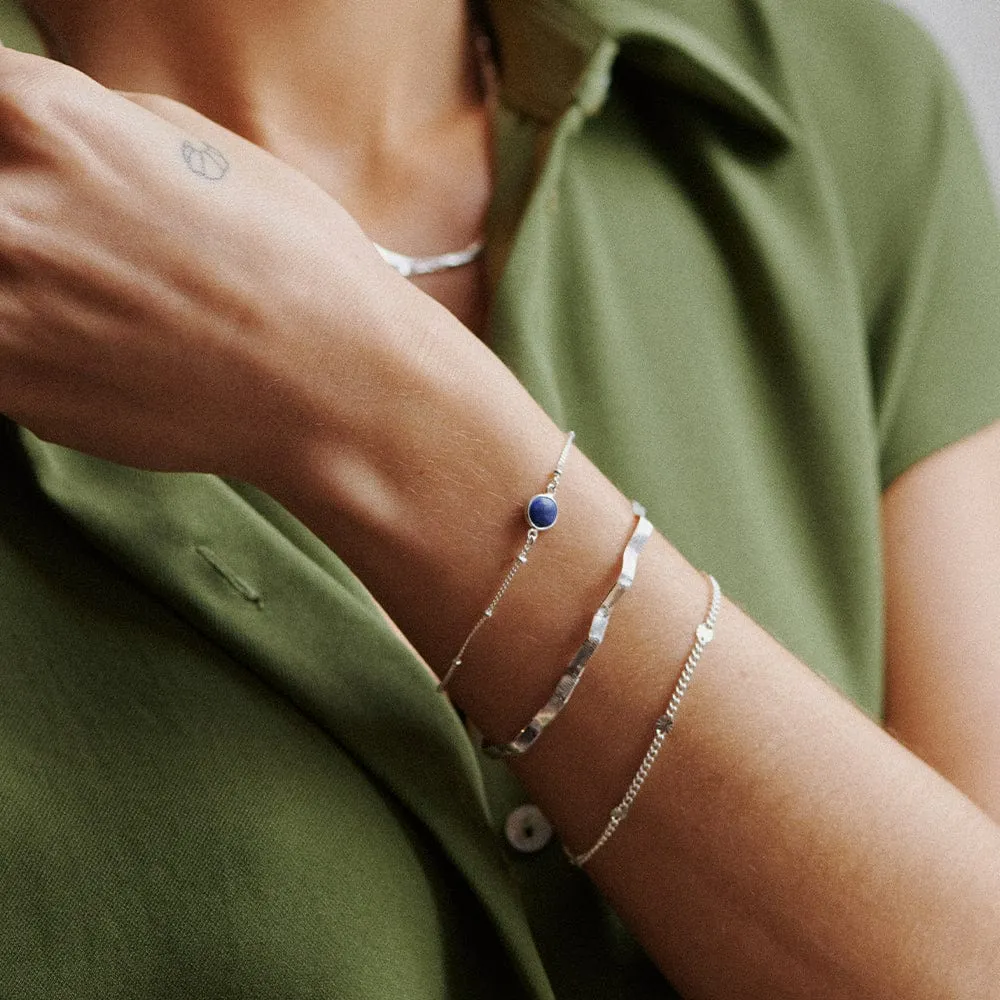 Healing Stone Bracelet Sterling Silver