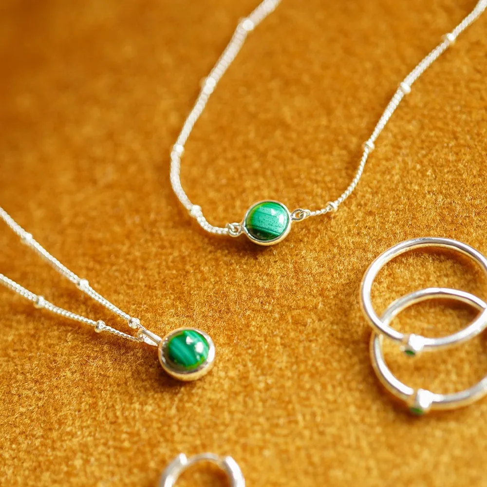Healing Stone Bracelet Sterling Silver