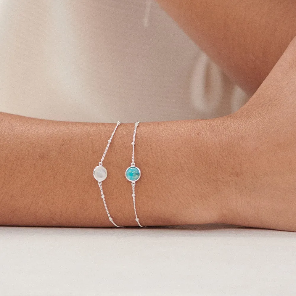 Healing Stone Bracelet Sterling Silver