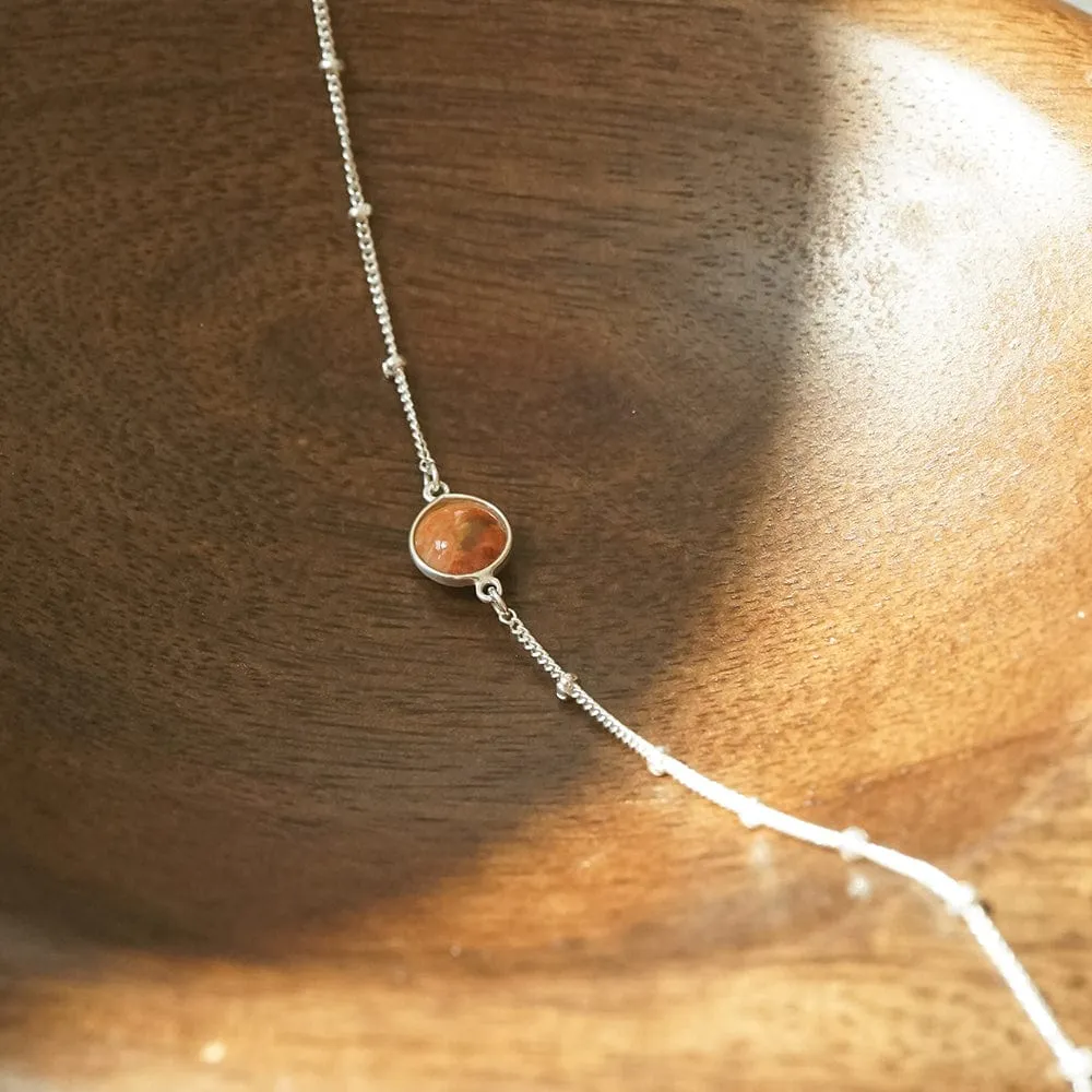 Healing Stone Bracelet Sterling Silver