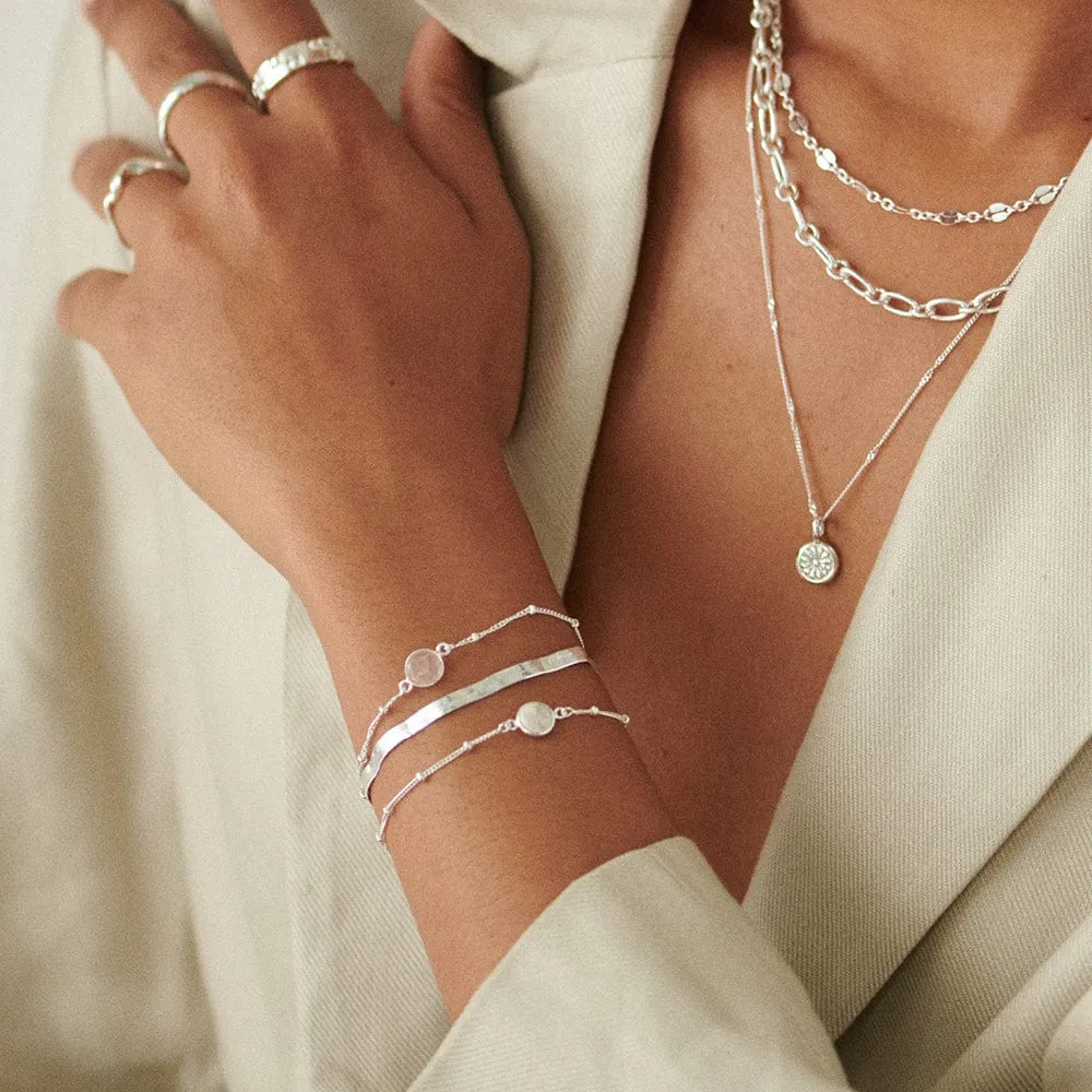 Healing Stone Bracelet Sterling Silver