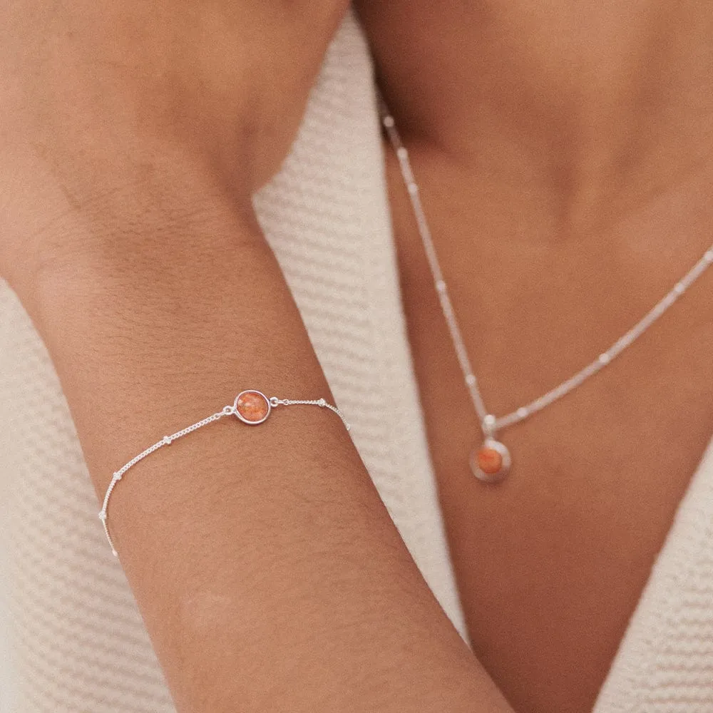 Healing Stone Bracelet Sterling Silver