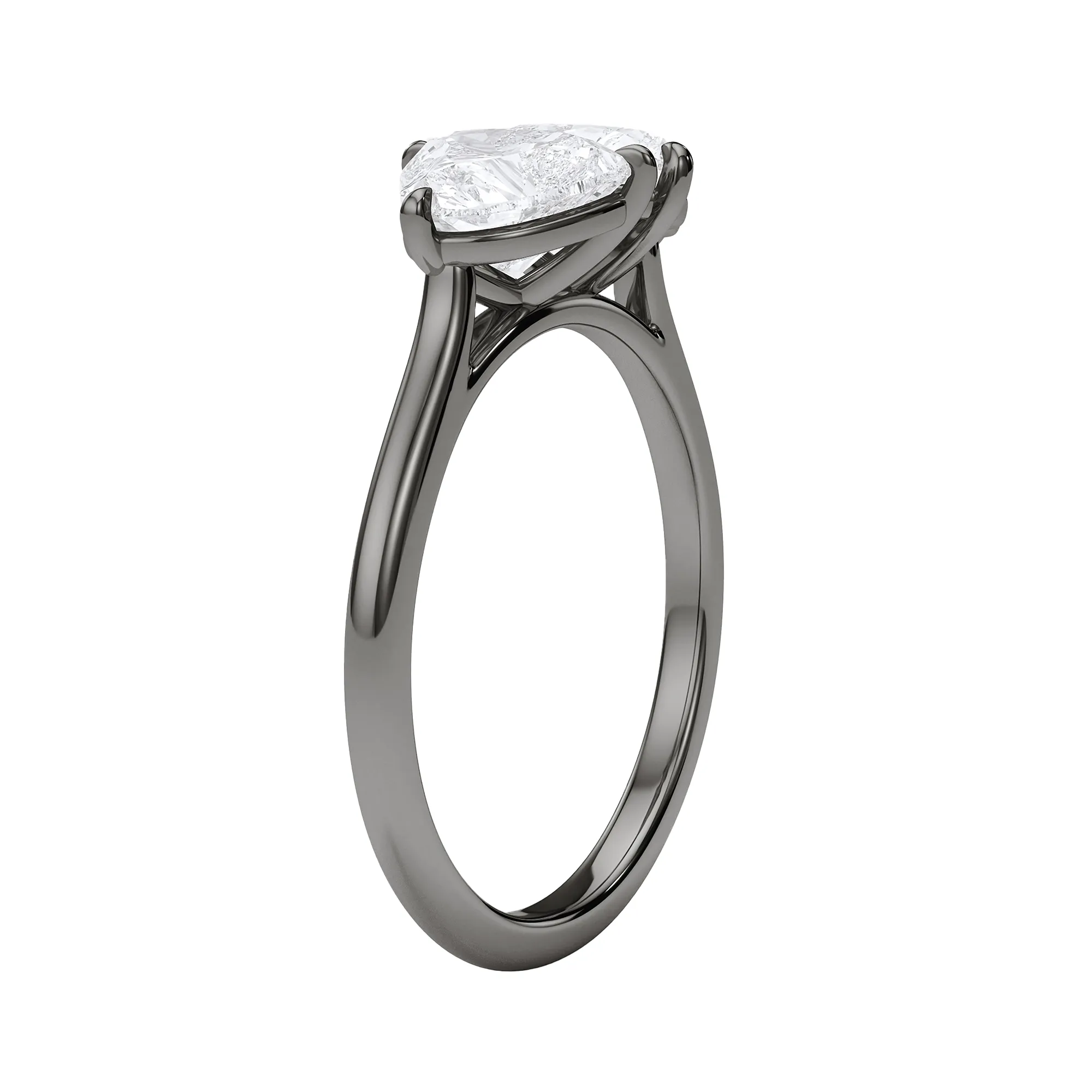 Heart Twin Diamond Ring