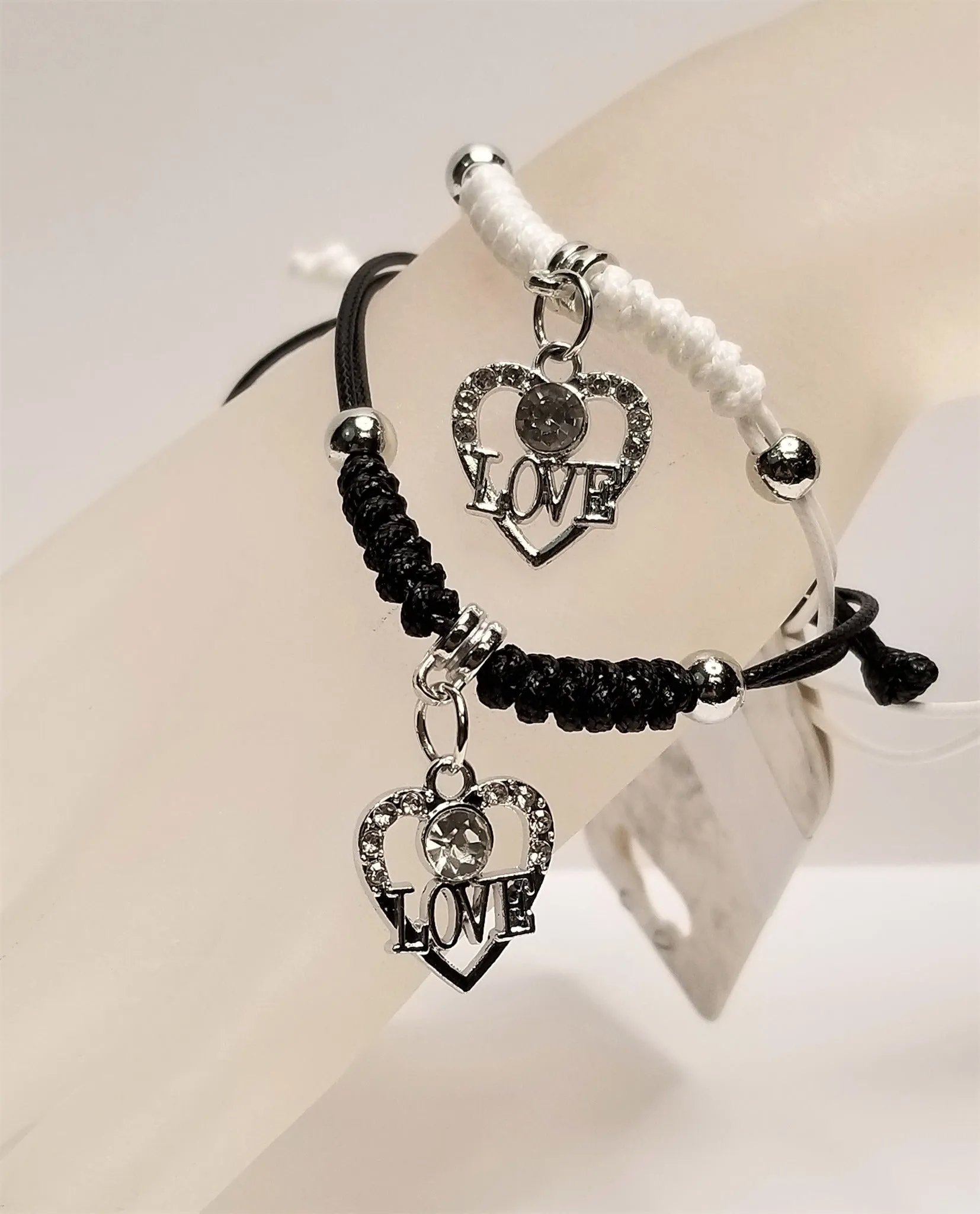 HEARTS COUPLE/FRIENDSHIP BRACELET SET
