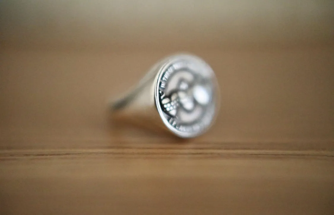 Holy Family Hearts Signet Ring