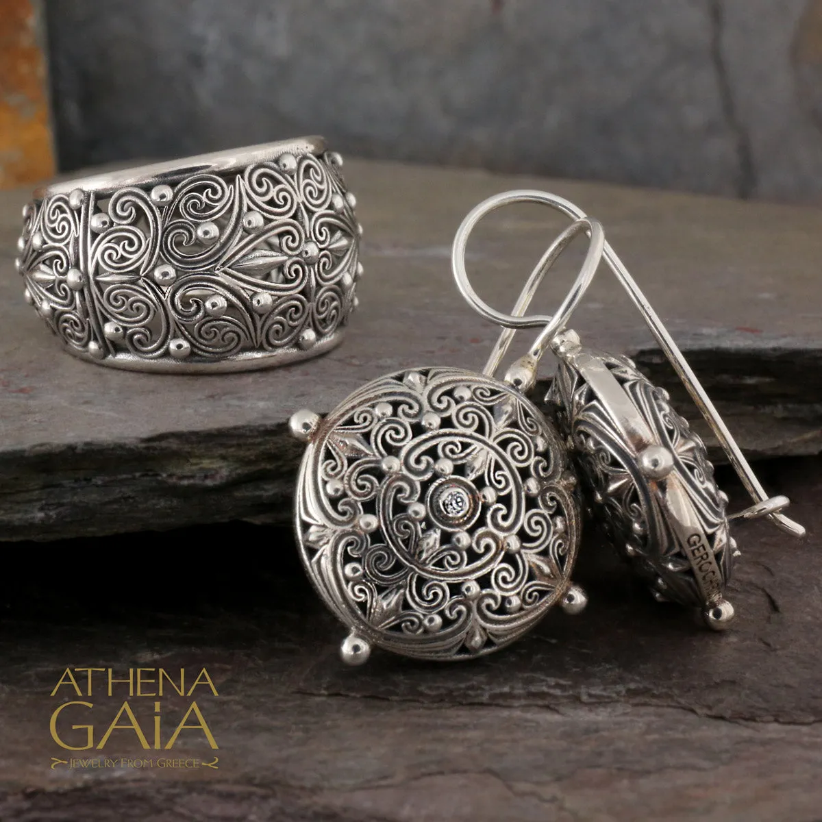 Kallisto Open Band Filigree Ring