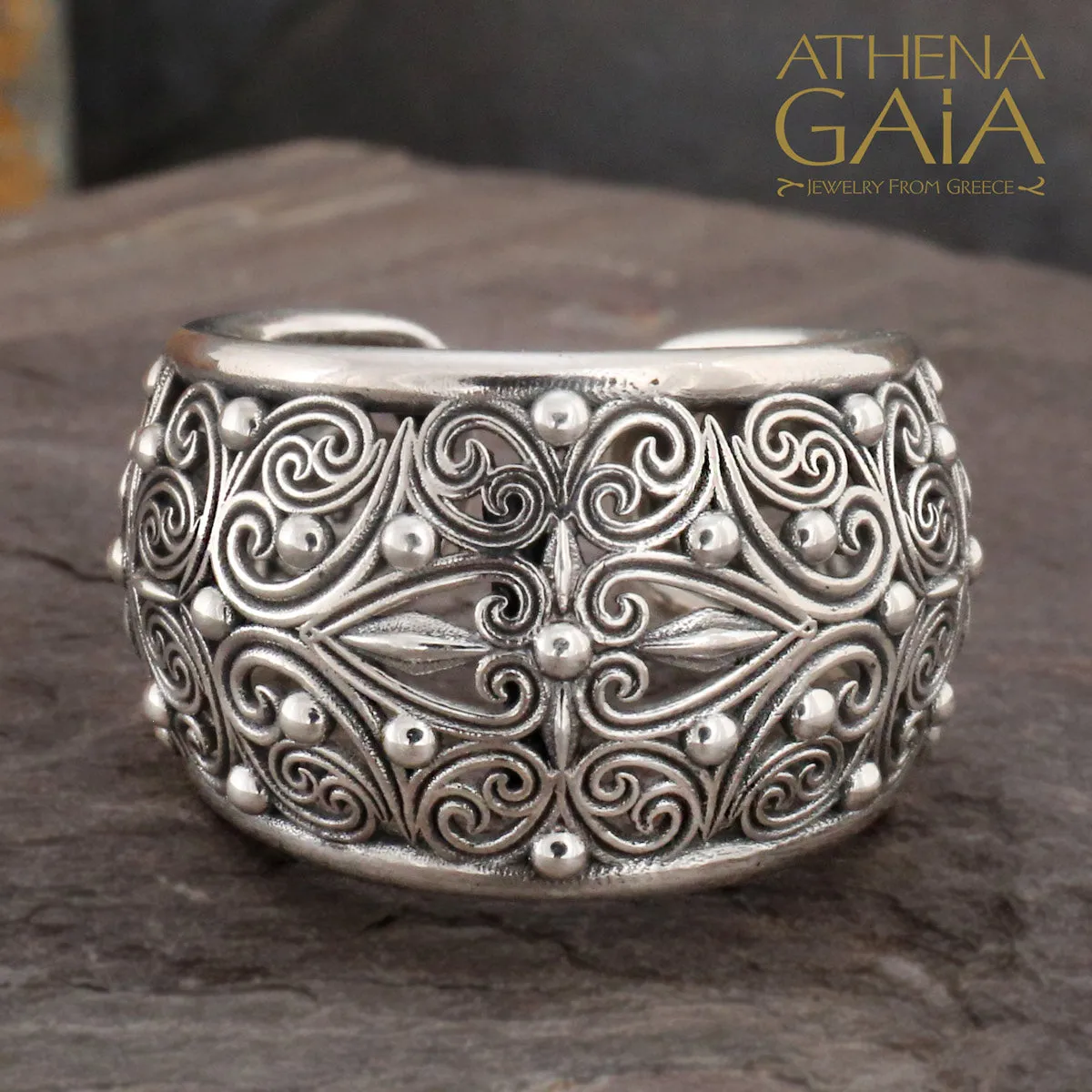 Kallisto Open Band Filigree Ring