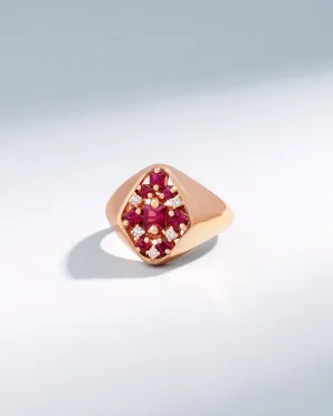 La Fantaisie Star Ruby Signet Ring