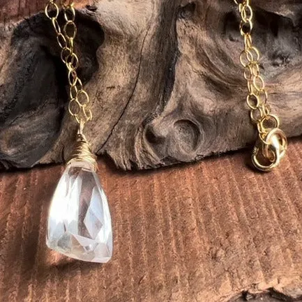Life Force Good Vibes: Quartz Energy Necklace Silver or Gold