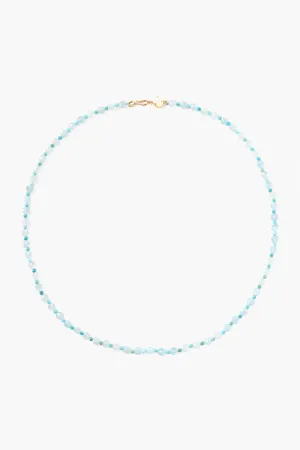 Lily Necklace Aquamarine Mix