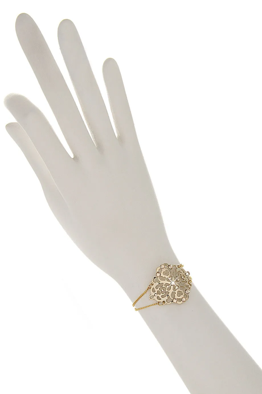 LK DESIGNS INGRID Gold Crystal Bracelet