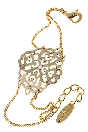 LK DESIGNS INGRID Gold Crystal Bracelet