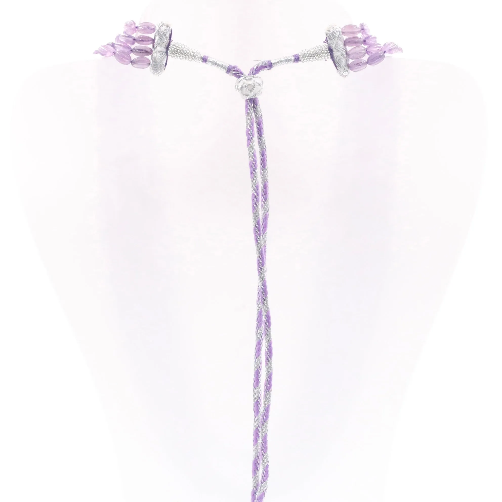 Long Necklace Amethyst w/ Pearl Necklace Pearl Necklace Gemstone Necklace Beaded Necklace Layered NecklaceSKU 6143310