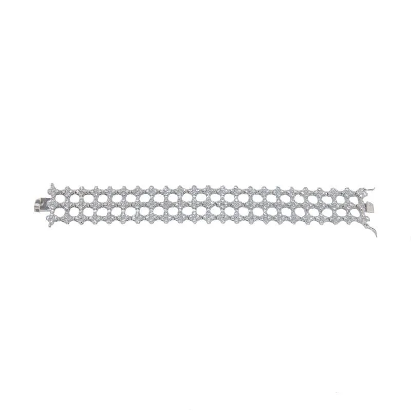 Lysanne CZ Art Deco Pattern Bracelet – 7in