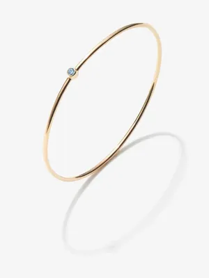 March Aquamarine Bangle