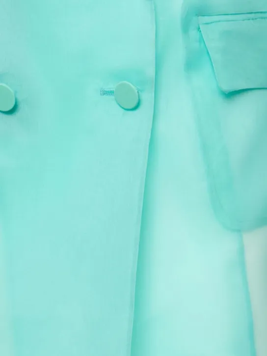 Max Mara   Negrar silk organza double breast jacket 