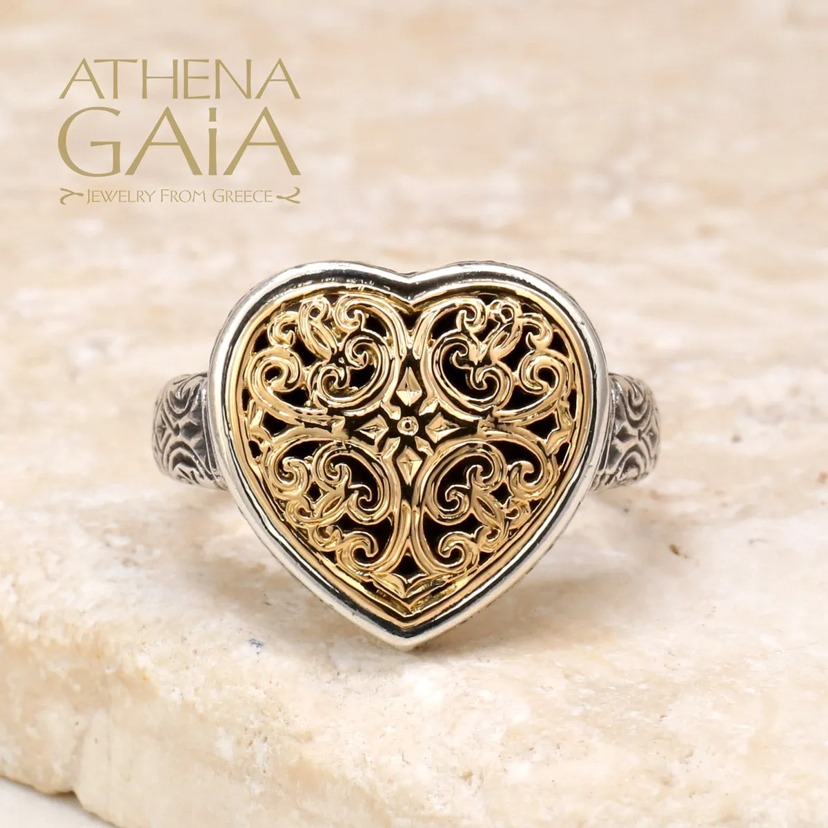 Mediterranean Heart Ring