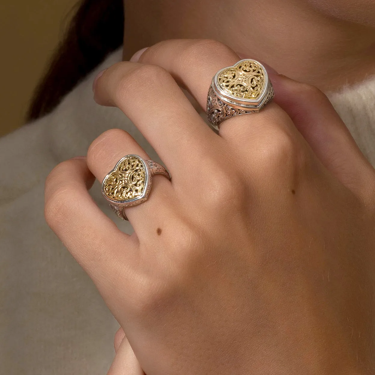 Mediterranean Heart Ring