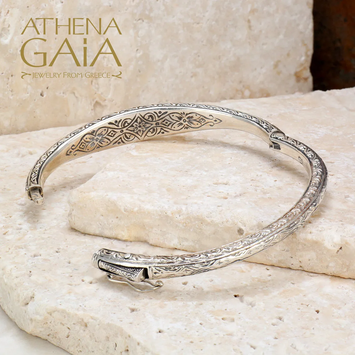 Mediterranean Thin Bangle Bracelet