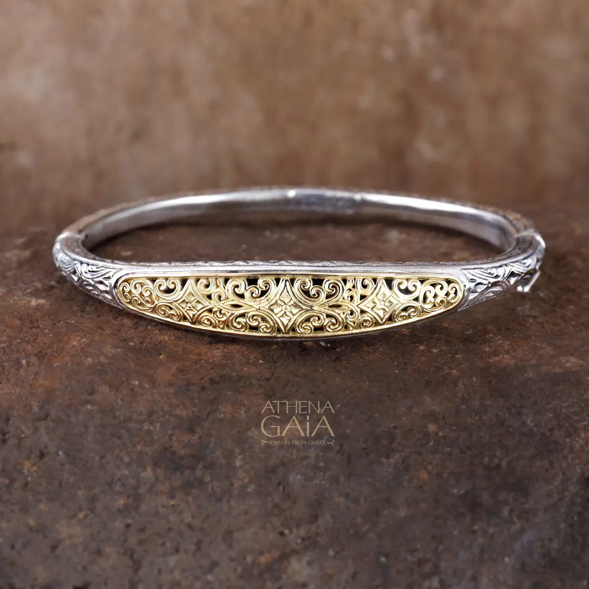 Mediterranean Thin Bangle Bracelet