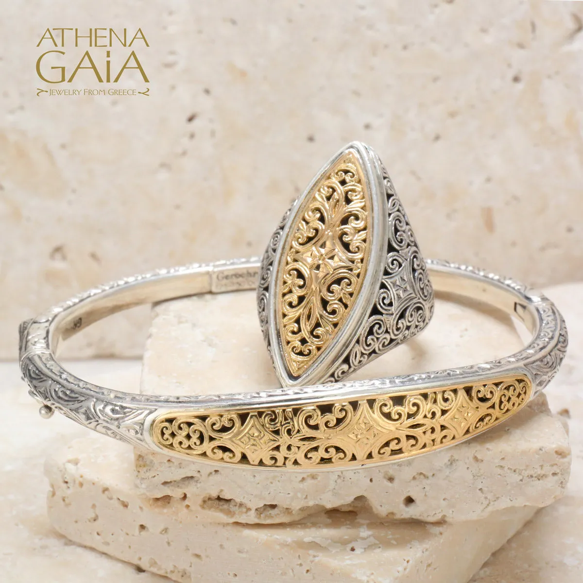 Mediterranean Thin Bangle Bracelet
