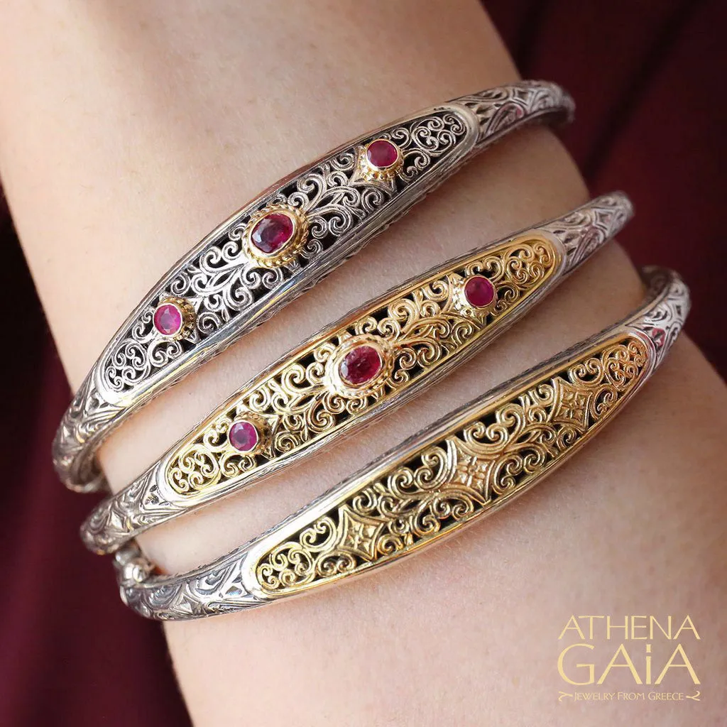 Mediterranean Thin Bangle Bracelet
